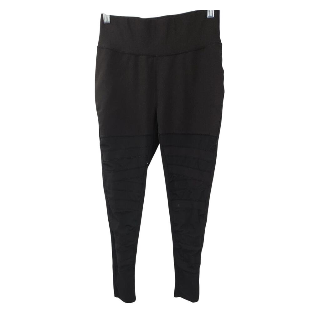 Pop Fit Black Capri Leggings Womens Medium Workout